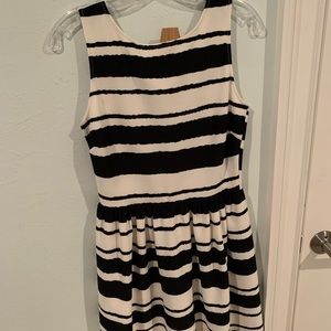 Aqua from Bloomingdales Black and White Dress